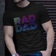 Mens Rad Dad 1980S Retro Fathers Day Unisex T-Shirt Gifts for Him