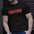 Mens Rad Dad Cool Vintage Rock And Roll Funny Fathers Day Papa Unisex T-Shirt Gifts for Him