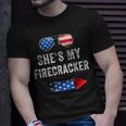 Mens Shes My Firecracker His And Hers 4Th July Matching Couples Unisex T-Shirt Gifts for Him