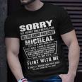 Micheal Name Sorry My Heart Only Beats For Micheal T-Shirt Gifts for Him
