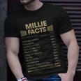 Millie Name Millie Facts T-Shirt Gifts for Him