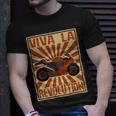 Motorcycle Retro Color Woodblock 482 Shirt Unisex T-Shirt Gifts for Him