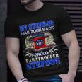 My Stepdad Has Your Back Proud Army 685 Shirt Unisex T-Shirt Gifts for Him