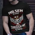 Nilsen Blood Runs Through My Veins Name Unisex T-Shirt Gifts for Him