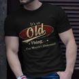 Old Shirt Personalized Name GiftsShirt Name Print T Shirts Shirts With Name Old Unisex T-Shirt Gifts for Him