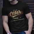 Otter Shirt Personalized Name GiftsShirt Name Print T Shirts Shirts With Name Otter Unisex T-Shirt Gifts for Him