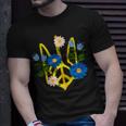 Peace In The Crest Of Ukraine Peace And Solidarity For Ukraine Unisex T-Shirt Gifts for Him