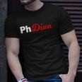 Phdiva Fancy Doctoral Candidate Phdiva T-shirt Gifts for Him