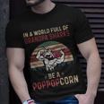 Pop Pop Grandpa In A World Full Of Grandpa Sharks Be A Poppopcorn T-Shirt Gifts for Him