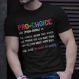 Pro Choice Definition Feminist Rights My Body My Choice V2 Unisex T-Shirt Gifts for Him