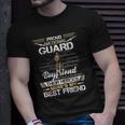 Proud Army National Guard Boyfriend Flag US Military Unisex T-Shirt Gifts for Him