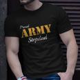 Proud Army Stepdad Fathers Day Unisex T-Shirt Gifts for Him