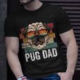 Pug Dog Dad Retro Style Apparel For Men Kids Unisex T-Shirt Gifts for Him