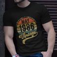 Retro 36Th Birthday Born In May 1986 Vintage Gift Unisex T-Shirt Gifts for Him