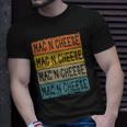 Retro Mac N Cheese Foodie Lover Macaroni And Cheese Unisex T-Shirt Gifts for Him