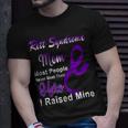 Rett Syndrome Mom Most People Never Meet Their Hero I Raised Mine Purple Ribbon Rett Syndrome Rett Syndrome Awareness Unisex T-Shirt Gifts for Him