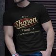 Sharon Shirt Personalized Name GiftsShirt Name Print T Shirts Shirts With Name Sharon Unisex T-Shirt Gifts for Him
