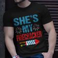 Shes My Firecracker His And Hers 4Th July Couples Unisex T-Shirt Gifts for Him