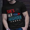 Shes My Firecracker His And Hers 4Th July Matching Couples Unisex T-Shirt Gifts for Him