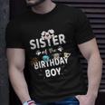 Sister Of The Birthday Boy Dog Lover Party Puppy Theme Unisex T-Shirt Gifts for Him