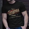 Snipes Shirt Personalized Name GiftsShirt Name Print T Shirts Shirts With Name Snipes Unisex T-Shirt Gifts for Him