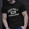 South Philly Philadelphia Pa Gym Style Distress White Print Unisex T-Shirt Gifts for Him