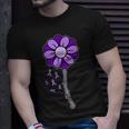 Sunflower Brain Tumor Awareness Brain Cancer Month Graphic T-shirt Gifts for Him