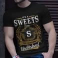 Sweets Blood Runs Through My Veins Name V2 Unisex T-Shirt Gifts for Him