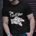 The Twinfather Father Of Twins Fist Bump Unisex T-Shirt Gifts for Him