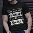 Time Spent With Family Is Worth Every Second 90 Trending Shirt Unisex T-Shirt Gifts for Him