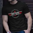 Top Papa Birthday Gun Jet Fathers Day Funny 80S Father Air Unisex T-Shirt Gifts for Him