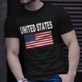 United States Flag Cool Usa American Flags Top Tee Unisex T-Shirt Gifts for Him
