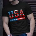 Usa Flag American 4Th Of July Merica America Flag Usa Unisex T-Shirt Gifts for Him
