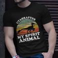 Utahraptor Dinosaur Spirit Animal Paleontologist Unisex T-Shirt Gifts for Him