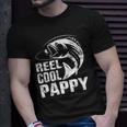 Vintage Reel Cool Pappy Fishing Fathers Day Gift Unisex T-Shirt Gifts for Him