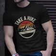 Vintage Retro Take A Hike Hiker Outdoors Camping Unisex T-Shirt Gifts for Him