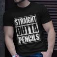Vintage Straight Outta Pencils Gift Unisex T-Shirt Gifts for Him