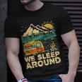 We Sleep Funny Camping Unisex T-Shirt Gifts for Him