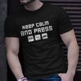 Web Designer App Developer Keep Calm And Press Ctrl Alt Del Unisex T-Shirt Gifts for Him