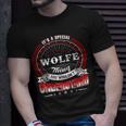 Wolfe Shirt Family Crest WolfeShirt Wolfe Clothing Wolfe Tshirt Wolfe Tshirt For The Wolfe T-Shirt Gifts for Him