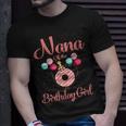 Womens Nana Of The Birthday Girl Donut Matching Family Bday Unisex T-Shirt Gifts for Him