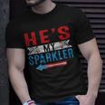 Womens Shes My Firecracker Funny 4Th July Matching Couples For Him Unisex T-Shirt Gifts for Him