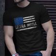 Womens Ultra Maga Us Flag Top American Ultra Mega Unisex T-Shirt Gifts for Him