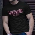 Womens Wildwood New Jersey Nj Vintage Text Pink Print Unisex T-Shirt Gifts for Him