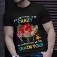 You Dont Have To Be Crazy To Camp Flamingo Beer CampingShirt Unisex T-Shirt Gifts for Him