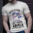 Abuelacorn Funny Unicorn Dabbing Gift Like A Normal Abuela But More Awesome Unisex T-Shirt Gifts for Him