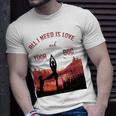 All I Need Is Love And Yoga And A Dog Unisex T-Shirt Gifts for Him