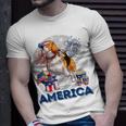 Beagle American Flag Sunglasses 708 Shirt Unisex T-Shirt Gifts for Him