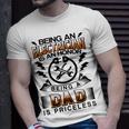 Being An Electrician Is An Honor Being A Dad Is Priceless Unisex T-Shirt Gifts for Him