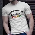 Blessed To Be Called Papa Sticker Unisex T-Shirt Gifts for Him